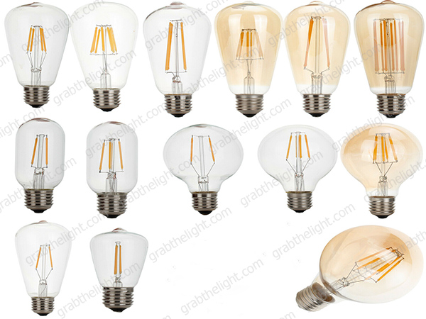 LED filament lamps
